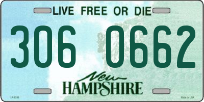 NH license plate 3060662