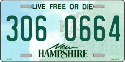 NH license plate 3060664