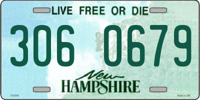 NH license plate 3060679
