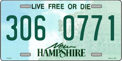 NH license plate 3060771