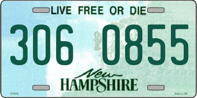 NH license plate 3060855