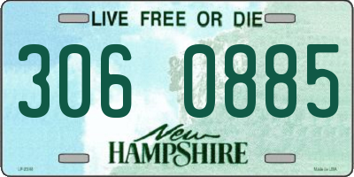 NH license plate 3060885