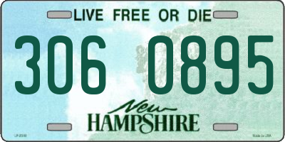 NH license plate 3060895
