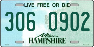 NH license plate 3060902