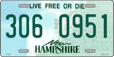 NH license plate 3060951