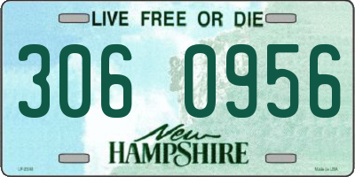 NH license plate 3060956