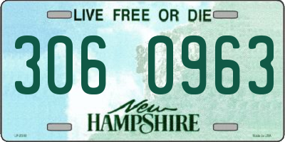 NH license plate 3060963