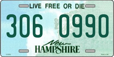 NH license plate 3060990
