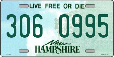 NH license plate 3060995