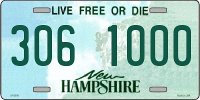 NH license plate 3061000