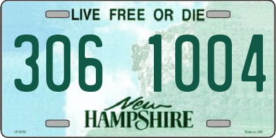 NH license plate 3061004