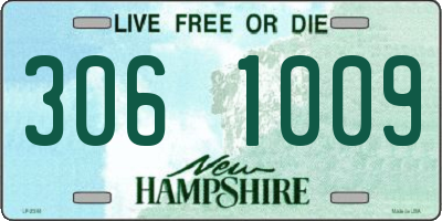 NH license plate 3061009