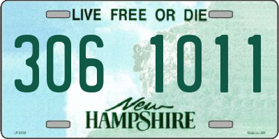 NH license plate 3061011