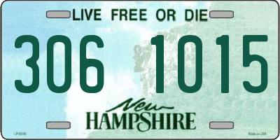 NH license plate 3061015