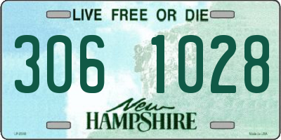 NH license plate 3061028