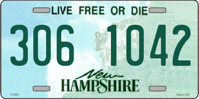 NH license plate 3061042