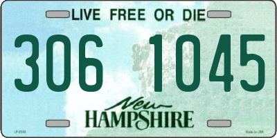 NH license plate 3061045