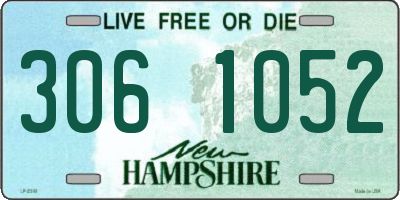 NH license plate 3061052
