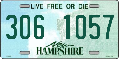 NH license plate 3061057