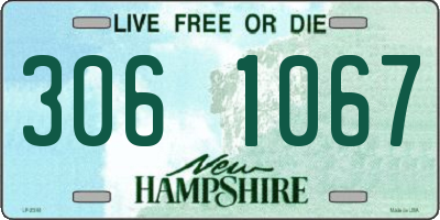 NH license plate 3061067