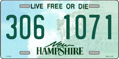 NH license plate 3061071