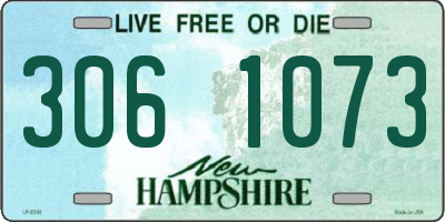 NH license plate 3061073