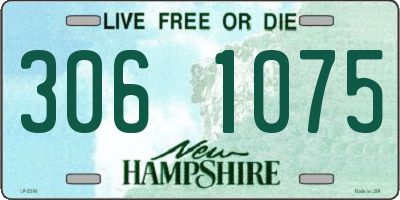 NH license plate 3061075