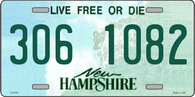 NH license plate 3061082