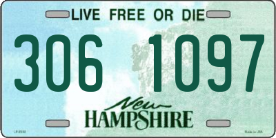 NH license plate 3061097