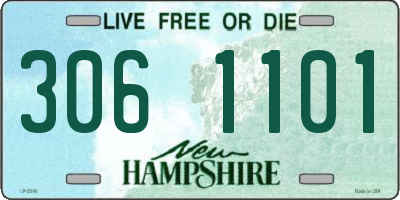NH license plate 3061101