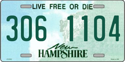 NH license plate 3061104
