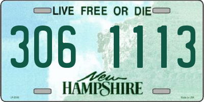 NH license plate 3061113