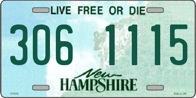 NH license plate 3061115
