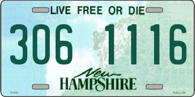 NH license plate 3061116