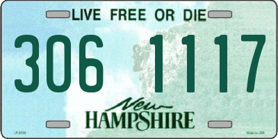NH license plate 3061117