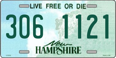 NH license plate 3061121