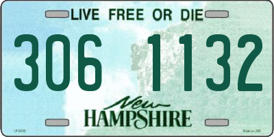 NH license plate 3061132
