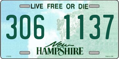 NH license plate 3061137