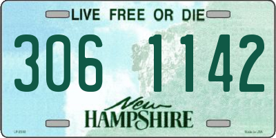 NH license plate 3061142