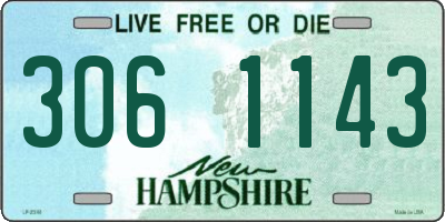 NH license plate 3061143