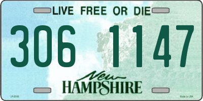 NH license plate 3061147