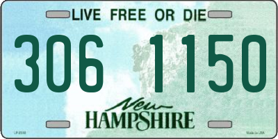 NH license plate 3061150