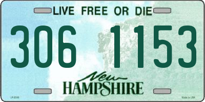 NH license plate 3061153