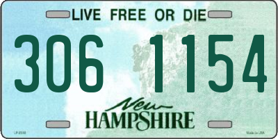 NH license plate 3061154