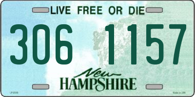 NH license plate 3061157