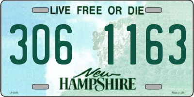 NH license plate 3061163
