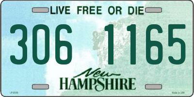 NH license plate 3061165