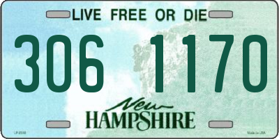 NH license plate 3061170
