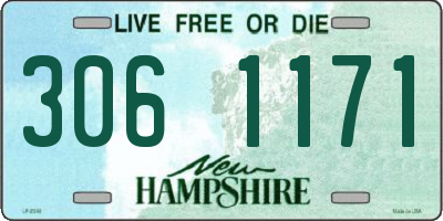 NH license plate 3061171