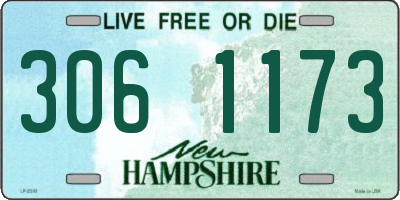 NH license plate 3061173